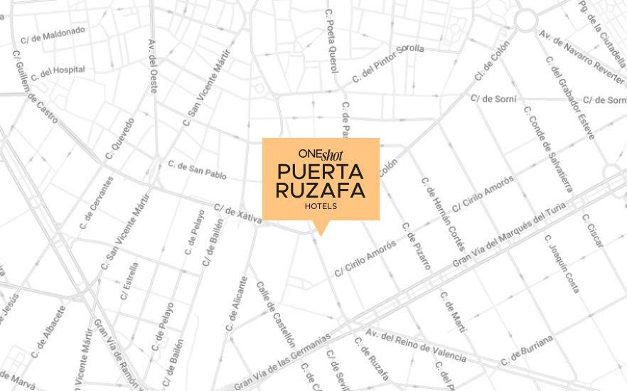 Eixample, Valencia | Hotel One Shot Puerta Ruzafa - Web Oficial